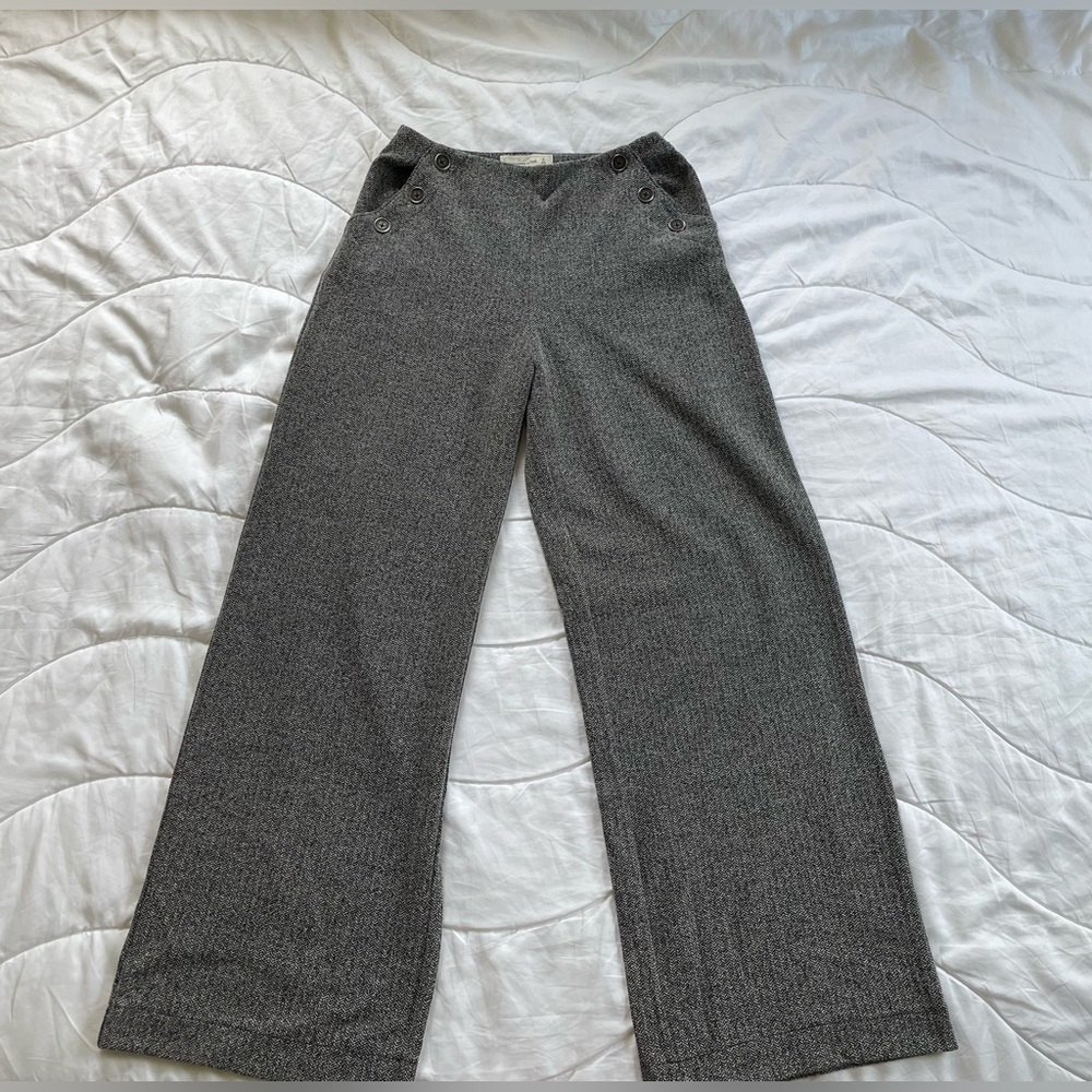 Twill wide leg  trousers perfect for office
